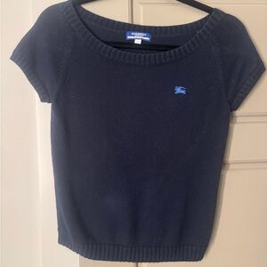 Burberry Dark Blue Knit Tee